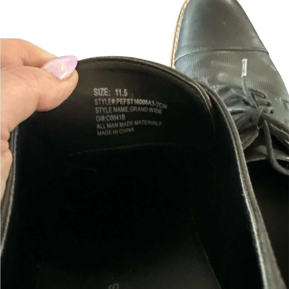Perry Ellis Portfolio Men’s Black Dress Shoes – Size 11.5